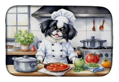 Japanese Chin The Chef Dish Drying Mat Absorbent Dish Drying Mat Pad for Kitchen Counter Dish Drainer Mat for Countertop, 14 x 21", Multicolor