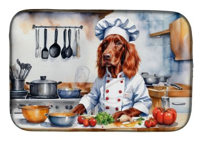Irish Setter The Chef Dish Drying Mat Absorbent Dish Drying Mat Pad for Kitchen Counter Dish Drainer Mat for Countertop, 14 x 21", Multicolor