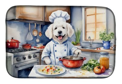 Kuvasz The Chef Dish Drying Mat Absorbent Dish Drying Mat Pad for Kitchen Counter Dish Drainer Mat for Countertop, 14 x 21", Multicolor