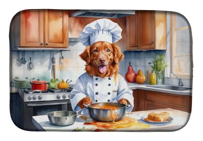 Nova Scotia Duck Tolling Retriever The Chef Dish Drying Mat Absorbent Dish Drying Mat Pad for Kitchen Counter Dish Drainer Mat for Countertop