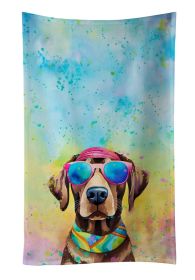 Chocolate Labrador Hippie Dawg Kitchen Towel Dish Cloths Guest Hand Towel Decorative Bathroom Towel for Face,Tea, Dishcloth, Kitchen and Bath (Default: Default)